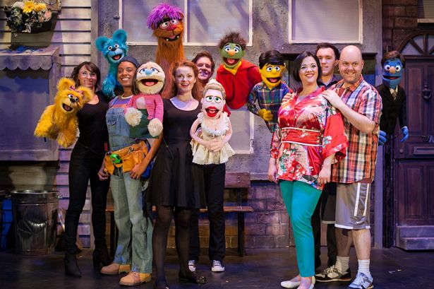 Avenue Q cast, photo credit goes to Darren Bell